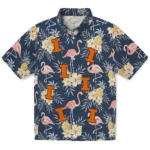 Illinois Fighting Illini Hawaiian Shirt – Flamingo Hibiscus