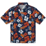 Illinois Fighting Illini Hawaiian Shirt – Hibiscus Flower Design