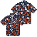 Illinois Fighting Illini Hawaiian Shirt – Hibiscus Flower Design