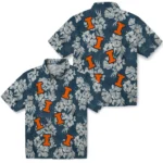 Illinois Fighting Illini Hawaiian Shirt – Hibiscus Flowers