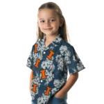 Illinois Fighting Illini Hawaiian Shirt – Hibiscus Flowers