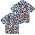 Illinois Fighting Illini Hawaiian Shirt – Hibiscus Motif
