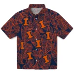 Illinois Fighting Illini Hawaiian Shirt – Leaf Outline