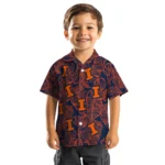 Illinois Fighting Illini Hawaiian Shirt – Leaf Outline