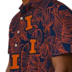 Illinois Fighting Illini Hawaiian Shirt – Leaf Outline