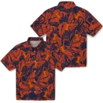 Illinois Fighting Illini Hawaiian Shirt – Monstera Layer