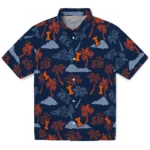 Illinois Fighting Illini Hawaiian Shirt – Palm And Clouds