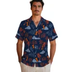 Illinois Fighting Illini Hawaiian Shirt – Palm And Clouds