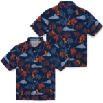 Illinois Fighting Illini Hawaiian Shirt – Palm And Clouds