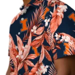 Illinois Fighting Illini Hawaiian Shirt – Palm Leaves