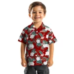 Indiana Hoosiers Hawaiian Shirt – Flamingo and Hibiscus