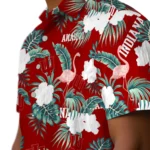 Indiana Hoosiers Hawaiian Shirt – Flamingo and Hibiscus