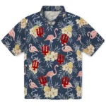 Indiana Hoosiers Hawaiian Shirt – Flamingo Hibiscus