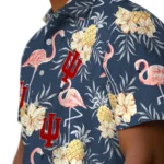Indiana Hoosiers Hawaiian Shirt – Flamingo Hibiscus