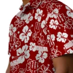 Indiana Hoosiers Hawaiian Shirt – Hibiscus Flower Design