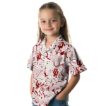Indiana Hoosiers Hawaiian Shirt – Hibiscus Overlay