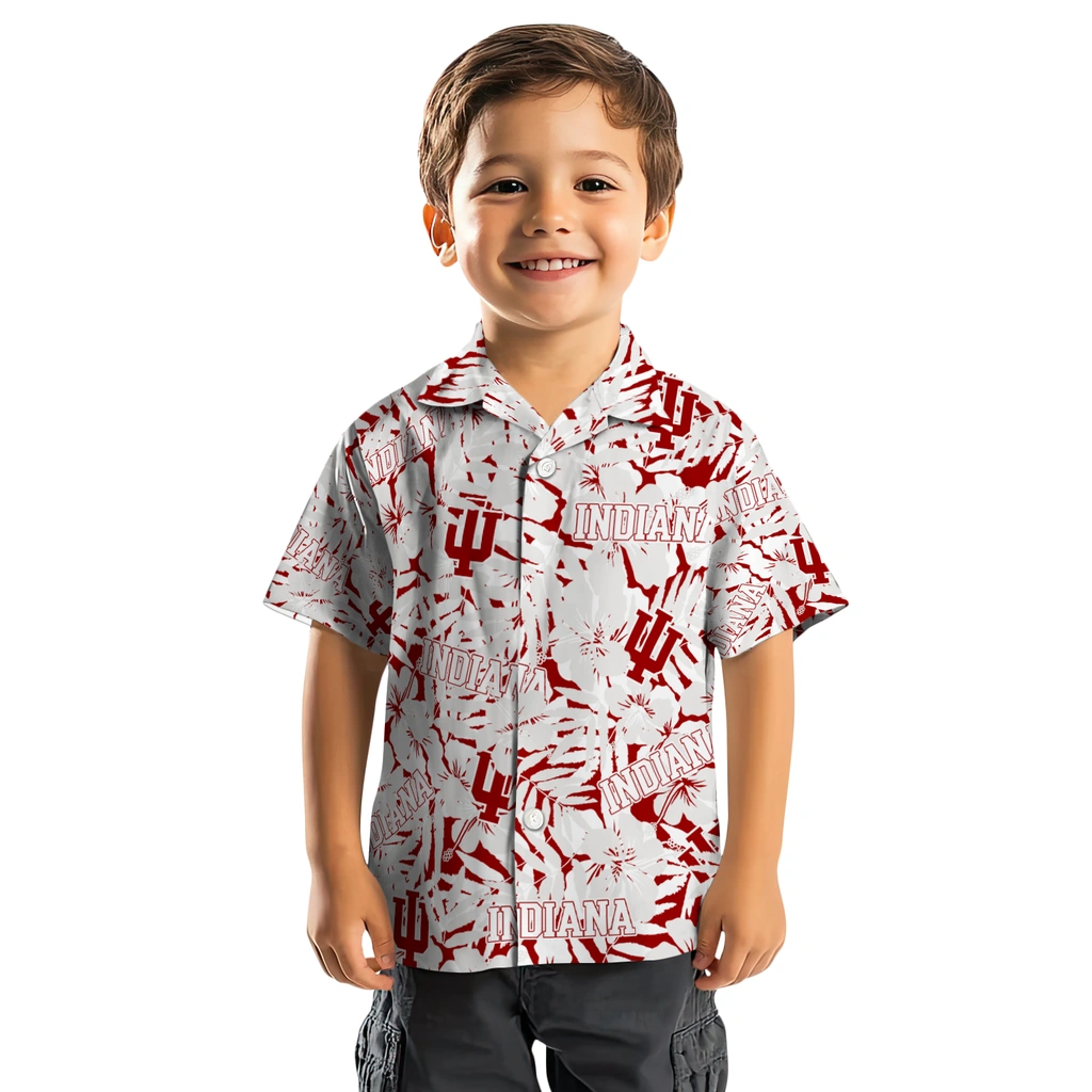 Indiana Hoosiers Hawaiian Shirt - Hibiscus Overlay indiana hoosiers hibiscus overlay hawaiian shirts top rated