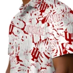 Indiana Hoosiers Hawaiian Shirt – Hibiscus Overlay
