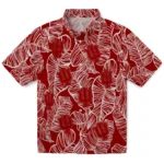Indiana Hoosiers Hawaiian Shirt – Leaf Outline