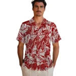 Indiana Hoosiers Hawaiian Shirt – Monstera Layer