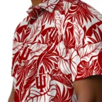 Indiana Hoosiers Hawaiian Shirt – Monstera Layer