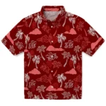 Indiana Hoosiers Hawaiian Shirt – Palm And Clouds