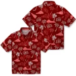 Indiana Hoosiers Hawaiian Shirt – Palm And Clouds