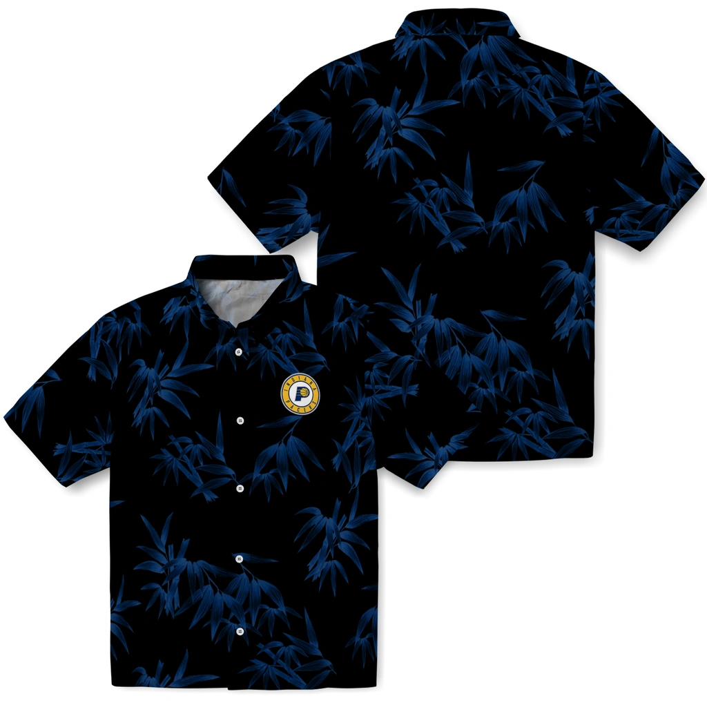 Indiana Pacers Hawaiian Shirt - Bamboo Branches indiana pacers bamboo branches blue black hawaiian shirts high quality