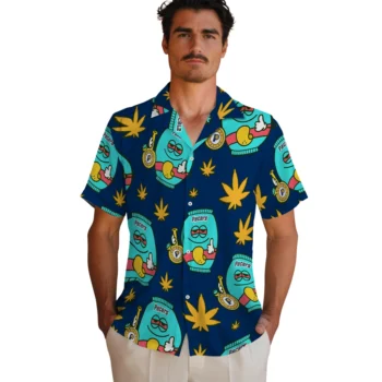 indiana pacers bong smile blue hawaiian shirts fashion forward