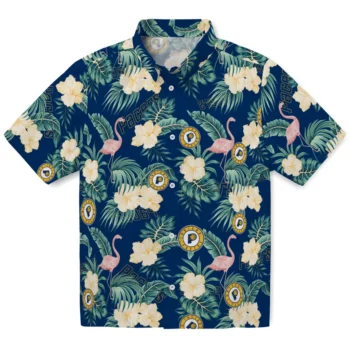 indiana pacers flamingo palms blue hawaiian shirts best selling
