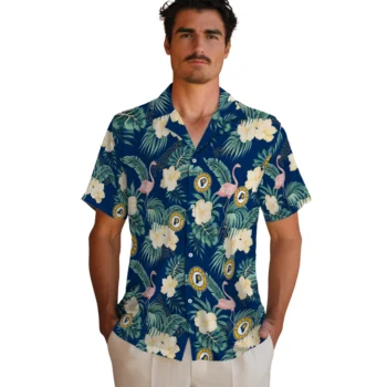 indiana pacers flamingo palms blue hawaiian shirts fashion forward
