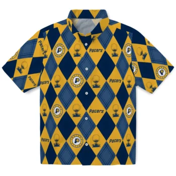 indiana pacers balloon plaid blue hawaiian shirts best selling