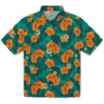 Indiana Pacers Hawaiian Shirt – Hibiscus and Palm Leaves
