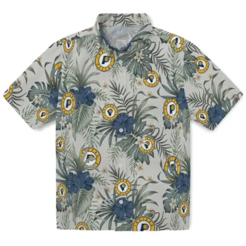 indiana pacers hibiscus designs beige hawaiian shirts best selling
