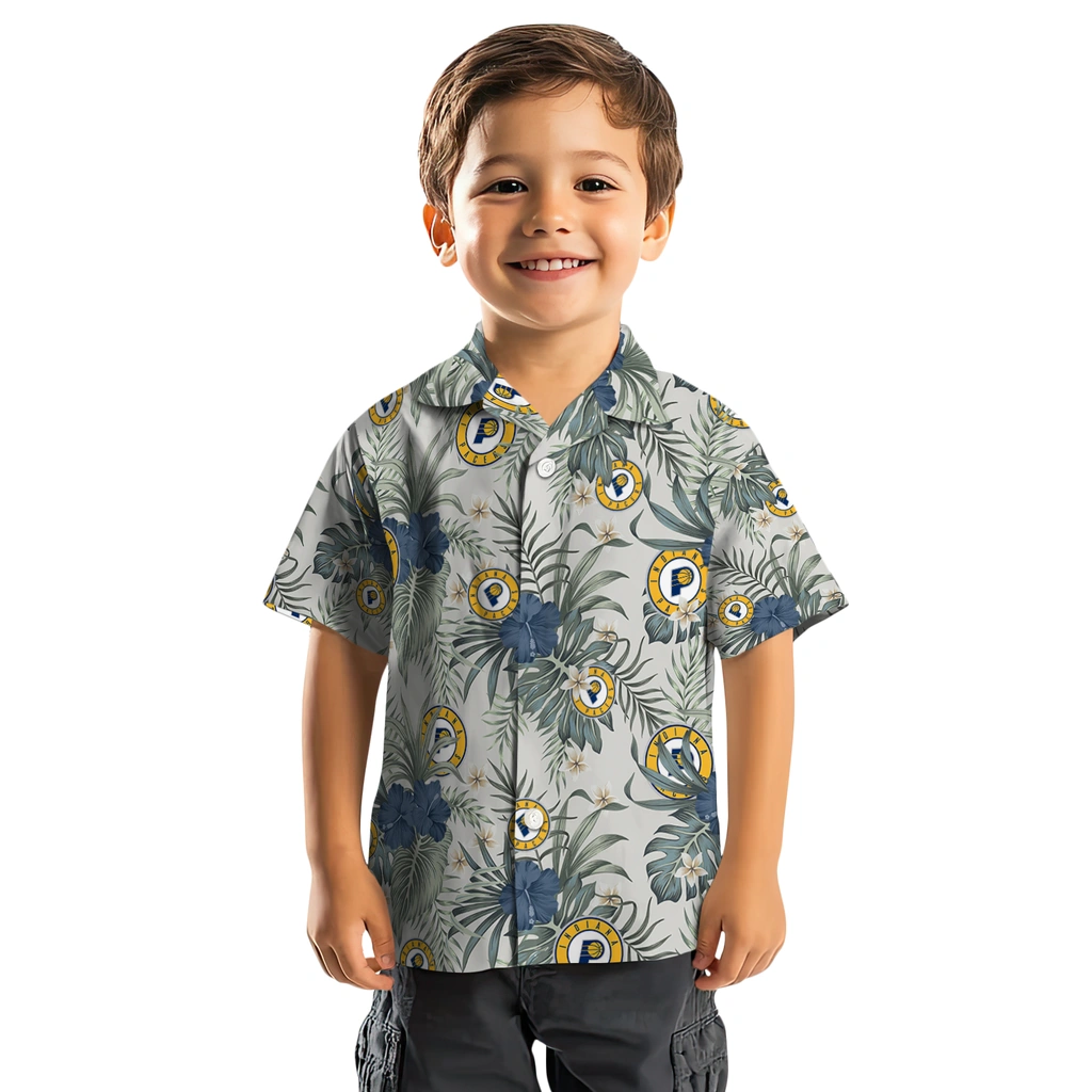Indiana Pacers Hawaiian Shirt - Hibiscus Designs indiana pacers hibiscus designs beige hawaiian shirts top rated