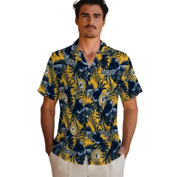 indiana pacers hibiscus exotic blue hawaiian shirts fashion forward