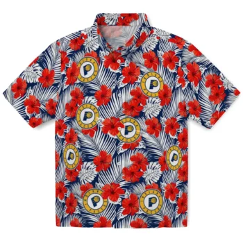 indiana pacers hibiscus fiesta red royal blue hawaiian shirts best selling