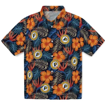 indiana pacers hibiscus foliage hawaiian shirts best selling