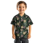 Indiana Pacers Hawaiian Shirt – Hibiscus Leaves Pattern