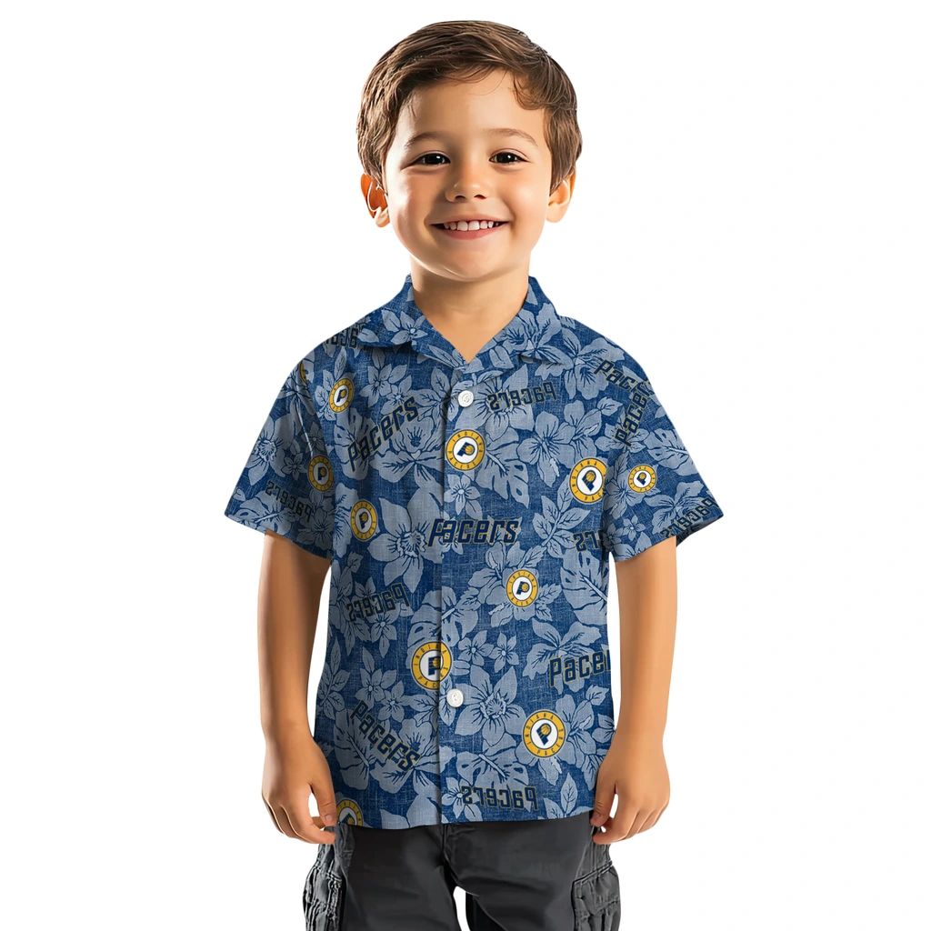 Indiana Pacers Hawaiian Shirt - Hibiscus Oasis indiana pacers hibiscus oasis blue hawaiian shirts top rated