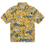 Indiana Pacers Hawaiian Shirt – Hibiscus Overlay