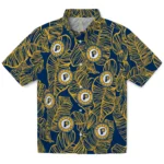 Indiana Pacers Hawaiian Shirt – Leaf Outline