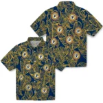 Indiana Pacers Hawaiian Shirt – Leaf Outline