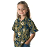 Indiana Pacers Hawaiian Shirt – Leaf Outline
