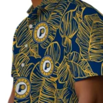 Indiana Pacers Hawaiian Shirt – Leaf Outline