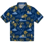 Indiana Pacers Hawaiian Shirt – Palm And Clouds
