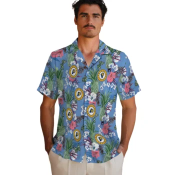 indiana pacers pineapple bouquet best sky blue hawaiian shirts fashion forward