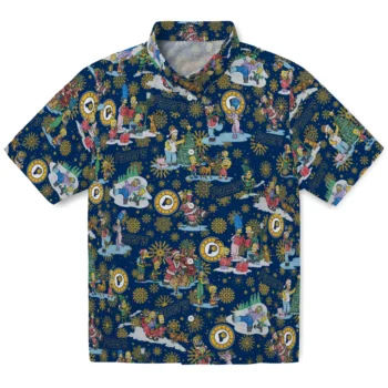 indiana pacers simpsons christmas blue hawaiian shirts best selling