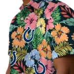 Indianapolis Colts Hawaiian Shirt – Brilliant Hibiscus Garden