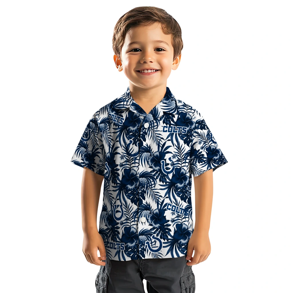 Indianapolis Colts Hawaiian Shirt - Hibiscus Exotic indianapolis colts hibiscus exotic blue hawaiian shirts top rated